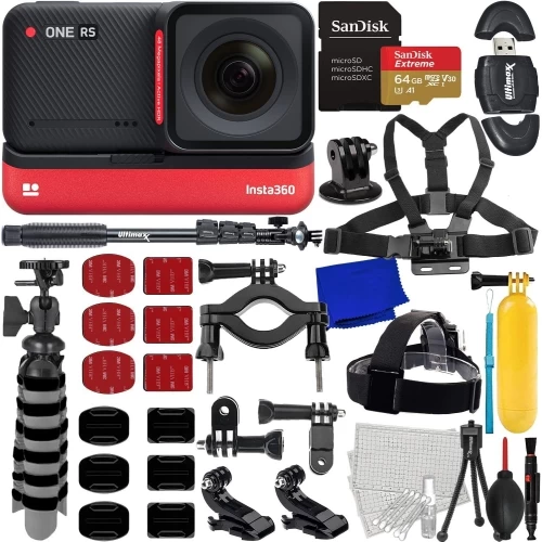Insta360 ONE RS 4K Edition CINRSGP/E - 20PC Essential Accessory Bundle 3 Insta360 ONE RS 4K Edition CINRSGP/E - 20PC Essential Accessory Bundle