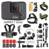 Refurbished (Good) - GoPro HERO7 Silver Diving Waterproof Digital Action Camera With Touch Screen 4K HD Video 10MP Photos Motorcycle Camera With 35-in-1 Kits Accessories -Outdoor Camera Shop 16501072