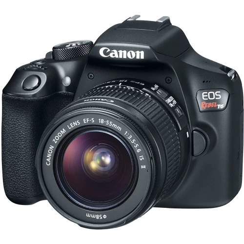 Canon® Canon EOS Rebel T6 DSLR Camera W/ 18-55mm Lens + 2 X 64GB Card + Filter + More 4 Canon® Canon EOS Rebel T6 DSLR Camera W/ 18-55mm Lens + 2 X 64GB Card + Filter + More - Image 2