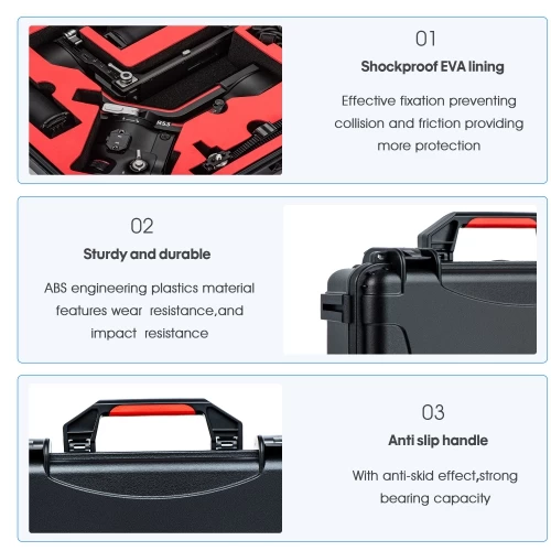 STARTRC ABS Waterproof Case For DJI Ronin Stabilizer DJI RS 3 5 STARTRC ABS Waterproof Case For DJI Ronin Stabilizer DJI RS 3 - Image 3