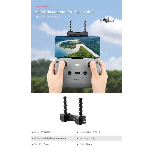 STARTRC Signal Booster For DJI Mavic Air 2, Yagi-UDA Antenna Range Extender For DJI Mavic Air 2(2.4ghz) 4 STARTRC Signal Booster For DJI Mavic Air 2, Yagi-UDA Antenna Range Extender For DJI Mavic Air 2(2.4ghz) - Image 2