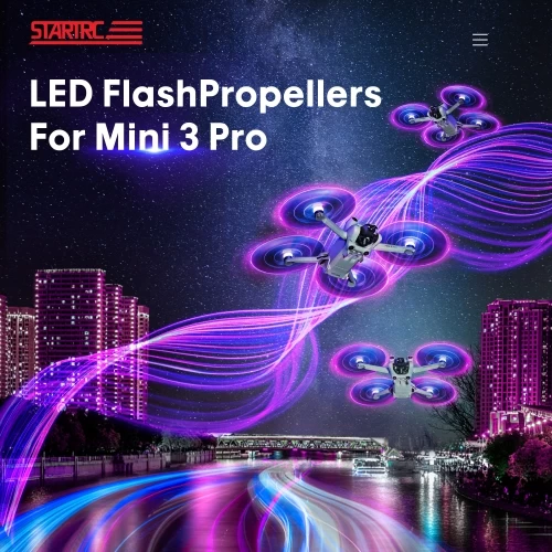 STARTRC Rechargeable LED Flash Propeller Quick-Release Flash Low-Noise For DJI Mini 3 Pro Drone (2-Pairs) 7 STARTRC Rechargeable LED Flash Propeller Quick-Release Flash Low-Noise For DJI Mini 3 Pro Drone (2-Pairs) - Image 5