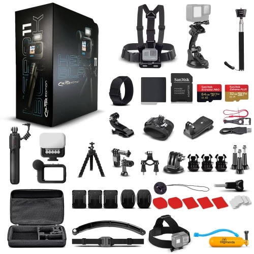 GoPro HERO11 Creator Edition - Action Camera + 64GB + 50 Piece Accessory Kit 3 GoPro HERO11 Creator Edition - Action Camera + 64GB + 50 Piece Accessory Kit