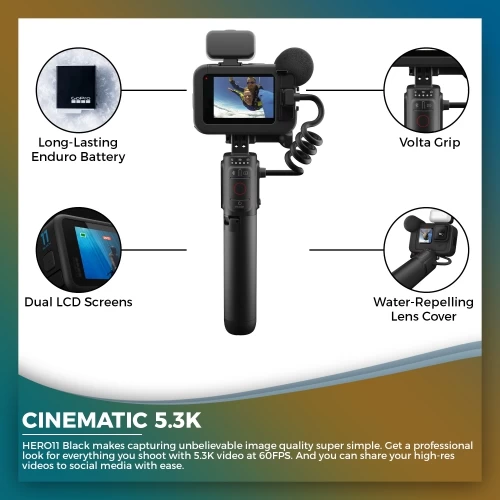 GoPro HERO11 Creator Edition - Action Camera + 64GB Card And 2 Extra Batteries 5 GoPro HERO11 Creator Edition - Action Camera + 64GB Card And 2 Extra Batteries - Image 3