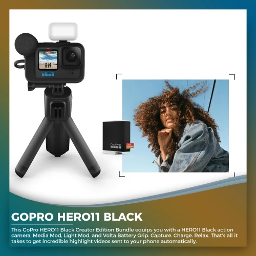 GoPro HERO11 Creator Edition - Action Camera + 64GB Card And 2 Extra Batteries 7 GoPro HERO11 Creator Edition - Action Camera + 64GB Card And 2 Extra Batteries - Image 5