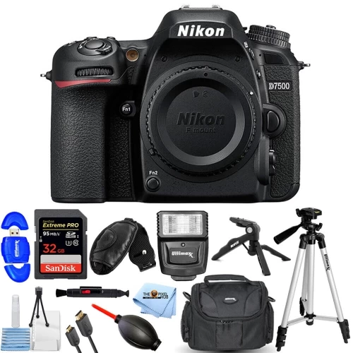 Nikon D7500 DSLR Camera (Body Only) 1581 - 12PC Accessory Bundle 3 Nikon D7500 DSLR Camera (Body Only) 1581 - 12PC Accessory Bundle