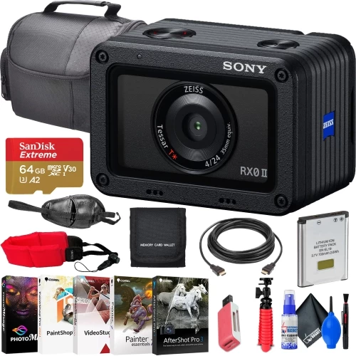 Sony RX0 Ultra-Compact Waterproof/Shockproof Camera + 64GB Card + More 3 Sony RX0 Ultra-Compact Waterproof/Shockproof Camera + 64GB Card + More