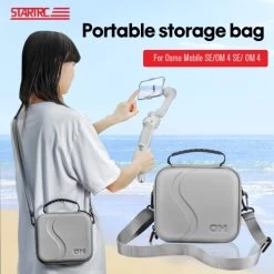 STARTRC Portable Storge Bag For DJI Osmo Mobile SE/OM 4 Handheld Gimbal Stabilizer PU Portable Carrying Case -Outdoor Camera Shop 16592405 4