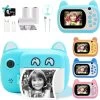Instant Print Camera For Kids, Dual Lens And Zero Ink Video Camera With 3 Rolls Print Paper Camera. (Green) 1 Instant Print Camera For Kids, Dual Lens And Zero Ink Video Camera With 3 Rolls Print Paper Camera. (Green) -Outdoor Camera Shop 16592448