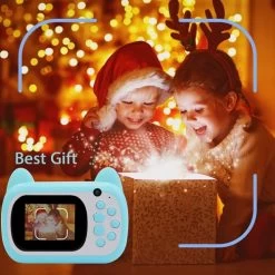 Instant Print Camera For Kids, Dual Lens And Zero Ink Video Camera With 3 Rolls Print Paper Camera. (Green) 16 Instant Print Camera For Kids, Dual Lens And Zero Ink Video Camera With 3 Rolls Print Paper Camera. (Green) -Outdoor Camera Shop 16592448 6