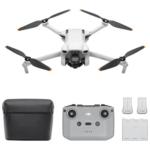 DJI Mini 3 Quadcopter Drone Fly More Combo With Remote Control - Grey 3 DJI Mini 3 Quadcopter Drone Fly More Combo With Remote Control - Grey