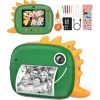 Instant Print Camera For Kids, 2.0 Inch Screen,1000mAh Battery, 4 Puzzle Games, And Zero Ink Print Camera With 3 Rolls Print Paper Camera. (Green-Yellow) 1 Instant Print Camera For Kids, 2.0 Inch Screen,1000mAh Battery, 4 Puzzle Games, And Zero Ink Print Camera With 3 Rolls Print Paper Camera. (Green-Yellow) -Outdoor Camera Shop 16625191