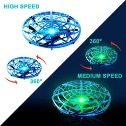 Flying Toy Mini Drone For Kid, Hand Controlled Flying Ball With LED Light, UFO Helicopter With 2 Speed, Easy Indoor Outdoor -Outdoor Camera Shop 16641807 3
