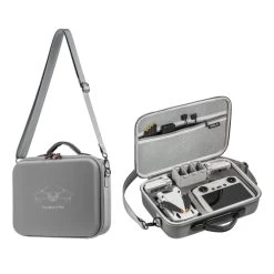 Startrc Mini 3 Pro RC Case, Portable PU Leather Storage Shoulder Bag For DJI Mini 3 Pro RC Accessories