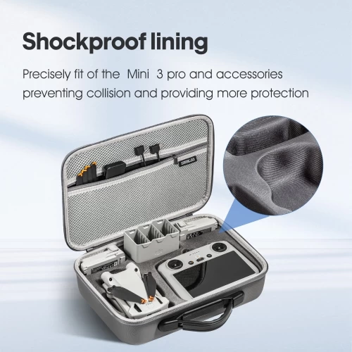 Startrc Mini 3 Pro RC Case, Portable PU Leather Storage Shoulder Bag For DJI Mini 3 Pro RC Accessories 6 Startrc Mini 3 Pro RC Case, Portable PU Leather Storage Shoulder Bag For DJI Mini 3 Pro RC Accessories - Image 4