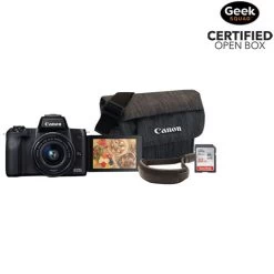 Canon® Open Box - Canon EOS M50 Mark II Mirrorless Camera With EF-M 15-45mm IS STM Lens & Accessory Kit