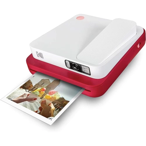KODAK SMILE Classic Instant Print Digital Camera For 3.5 X 4.25 Zink Photo Paper, Red 3 KODAK SMILE Classic Instant Print Digital Camera For 3.5 X 4.25 Zink Photo Paper, Red