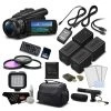 Refurbished (Good) - Sony FDR-AX700 4K HDR Camcorder W/3.5 Inch LCD (FDR-AX700/B) Deluxe Bundle- International Version -Outdoor Camera Shop 16663726