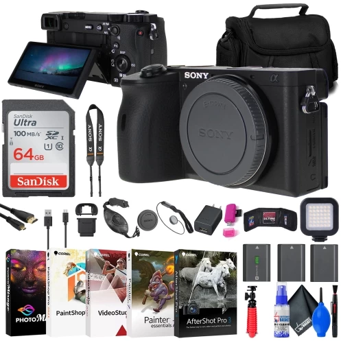 Refurbished (Good) - Sony A6600 Mirrorless Camera + 2 X NP-FZ100 Compatible Battery + 64GB Card + More 3 Refurbished (Good) - Sony A6600 Mirrorless Camera + 2 X NP-FZ100 Compatible Battery + 64GB Card + More