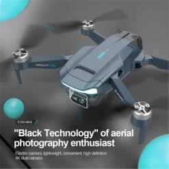 ZFR - 4K Wide Angle Dual Lens Drone With Storage Case And Remote Control, Black -Outdoor Camera Shop 16679820 2