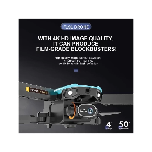 ZFR - Drone With Dual Lens 4K With Storage Box And Remote Control, Streaming/Live Video, Black 7 ZFR - Drone With Dual Lens 4K With Storage Box And Remote Control, Streaming/Live Video, Black - Image 5