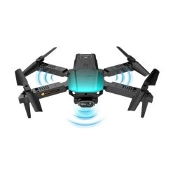 ZFR - 4K Dual Lens Drone With Storage Box And Remote Control, Includes 3 Battery, Black