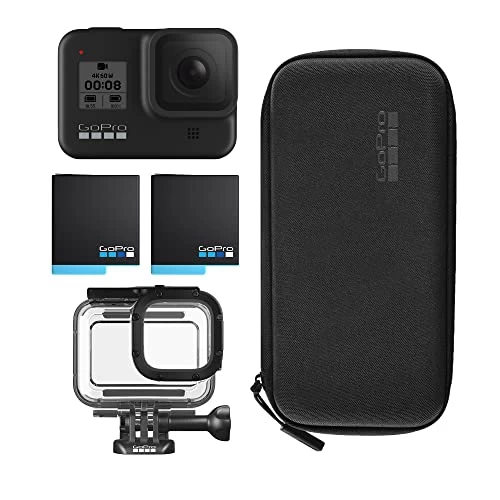GoPro HERO8 Black Bundle: Includes HERO8 Black Camera, Rechargeable Battery (2 Total), Protective Housing, And Carrying Case 4 GoPro HERO8 Black Bundle: Includes HERO8 Black Camera, Rechargeable Battery (2 Total), Protective Housing, And Carrying Case - Image 2