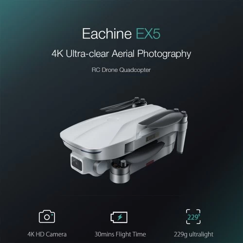 Eachine 5G WIFI 1KM FPV GPS Foldable RC Drone With 4K HD Camera EX5 7 Eachine 5G WIFI 1KM FPV GPS Foldable RC Drone With 4K HD Camera EX5 - Image 5