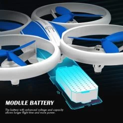 Eachine WIFI FPV With 1080P HD Camera Altitude Hold Headless RC Drone E65HW(Blue) -Outdoor Camera Shop 16682553 2