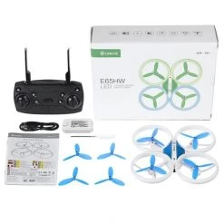 Eachine WIFI FPV With 1080P HD Camera Altitude Hold Headless RC Drone E65HW(Blue) -Outdoor Camera Shop 16682553 6