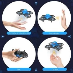 F111 Mini Drone With Gesture Sensing Control, 360° Flip, LED Light, Altitude Hold RC Quadcopter -Outdoor Camera Shop 16682555 5