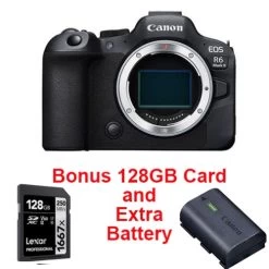 Canon® Canon EOS R6 Mark II Camera Body + Lexar 128GB 1667x + LP-E6NH