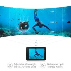 VanTop Moment 3, 4K Wi-Fi Action Camera-Sports Camera With16MP Sony Sensor, GoPro Compatible Case, Remote Control, Ultra Wide View Angle -Outdoor Camera Shop 16685812 6