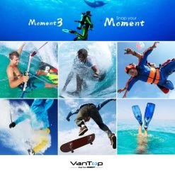VanTop Moment 3, 4K Wi-Fi Action Camera-Sports Camera With16MP Sony Sensor, GoPro Compatible Case, Remote Control, Ultra Wide View Angle -Outdoor Camera Shop 16685812 9