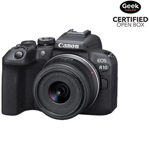 Canon® Open Box - Canon EOS R10 Mirrorless Camera With 18-45mm STM Lens Kit 3 Canon® Open Box - Canon EOS R10 Mirrorless Camera With 18-45mm STM Lens Kit