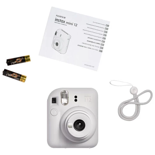 Fujifilm Instax Mini 12 Instant Camera - Clay White 7 Fujifilm Instax Mini 12 Instant Camera - Clay White - Image 5