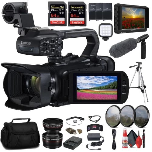 Canon® Canon XA65 Professional UHD 4K Camcorder + 4K Monitor + Pro Mic + 2 X 64GB + More 3 Canon® Canon XA65 Professional UHD 4K Camcorder + 4K Monitor + Pro Mic + 2 X 64GB + More