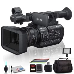 Sony PXW-Z190V 4K XDCAM Camcorder With Padded Case, LED Light, 64GB Memory Card And More Base Bundle