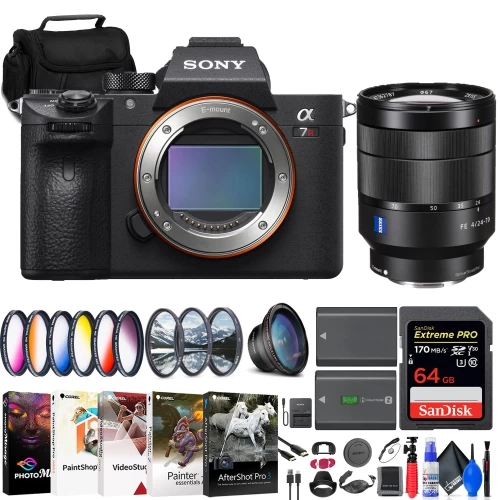 Sony A7R IIIA Mirrorless Camera + Sony FE 24-70mm Lens + 64GB Card + More 3 Sony A7R IIIA Mirrorless Camera + Sony FE 24-70mm Lens + 64GB Card + More