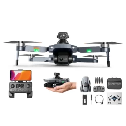 ISPEKTRUM RG101 Pro Drone 4K Dual Camera 2-Axis Gimbal 360 Obstacle Avoidance 30-Min Flight Time RC Quadcopter With Advanced Auto Return, 3km Video Transmission