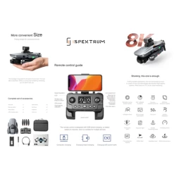 ISPEKTRUM RG101 Pro Drone 4K Dual Camera 2-Axis Gimbal 360 Obstacle Avoidance 30-Min Flight Time RC Quadcopter With Advanced Auto Return, 3km Video Transmission -Outdoor Camera Shop 16708300 9