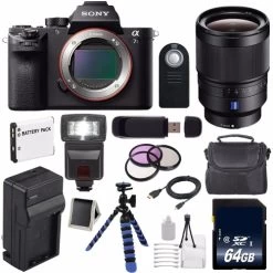 Sony Alpha A7S II A7S Mark II A7SII ILCE7SM2/B Mirrorless Digital Camera (International Model) + Sony Distagon T FE 35mm Lens Complete Bundle