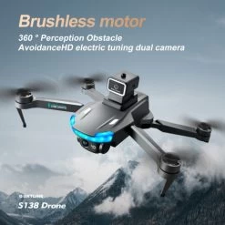G-SKYLINE S138 4K HD ESC Drone Camera Brushless Motor360° Obstacle Avoidance Best For Beginner -Outdoor Camera Shop 17048037 4