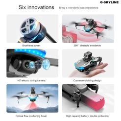 G-SKYLINE S138 4K HD ESC Drone Camera Brushless Motor360° Obstacle Avoidance Best For Beginner -Outdoor Camera Shop 17048037 7