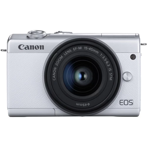 Canon® Canon EOS M200 Mirrorless Camera With 15-45mm And 55-200mm Lenses (White) + 64GB Card + More 6 Canon® Canon EOS M200 Mirrorless Camera With 15-45mm And 55-200mm Lenses (White) + 64GB Card + More - Image 4