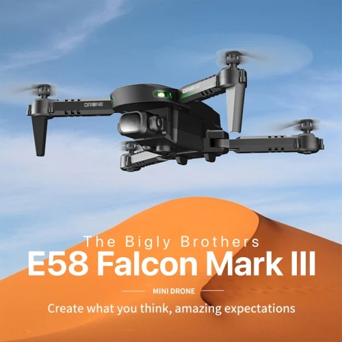 Open Box - The Bigly Brothers E58 Mark III Falcon Mini Drone With HD Camera Headless Mode Professional Foldable Quadcopter Phone Control RC Drone 7 Open Box - The Bigly Brothers E58 Mark III Falcon Mini Drone With HD Camera Headless Mode Professional Foldable Quadcopter Phone Control RC Drone - Image 5