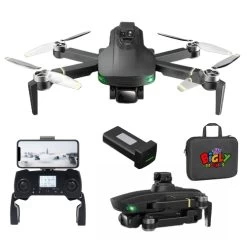Open Box - GD93 Midnight Specter With Carrying Case, GPS Drone, 720 Degrees Obstacle Avoidance, 1 Key Smart Return, 4K Dual Camera, 1k Flight Range, 30 Minutes Flight Time