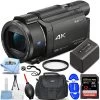 Sony FDR-AX53 4K Ultra HD Handycam Camcorder (Black) - 10PC Accessory Bundle 1 Sony FDR-AX53 4K Ultra HD Handycam Camcorder (Black) - 10PC Accessory Bundle -Outdoor Camera Shop 17061414