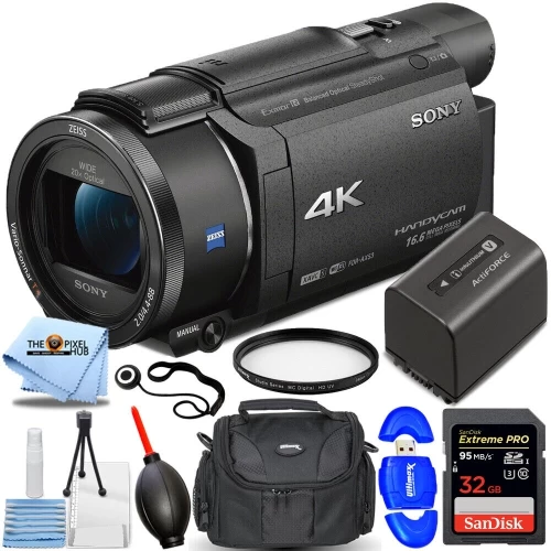 Sony FDR-AX53 4K Ultra HD Handycam Camcorder (Black) - 10PC Accessory Bundle 3 Sony FDR-AX53 4K Ultra HD Handycam Camcorder (Black) - 10PC Accessory Bundle