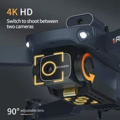 ISPEKTRUM RTH106 Drone 4K Dual Camera, 360 Obstacle Avoidance, Advanced Auto Return, Trajectory Flight, Smart Hover, 2 Level Flight Speed, Gesture Photo -Outdoor Camera Shop 17085279 2